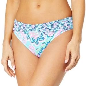 Lilly Pulitzer Lagoon Sarong Hipster Bottom Blue Horizon Jungle Sunrise 4